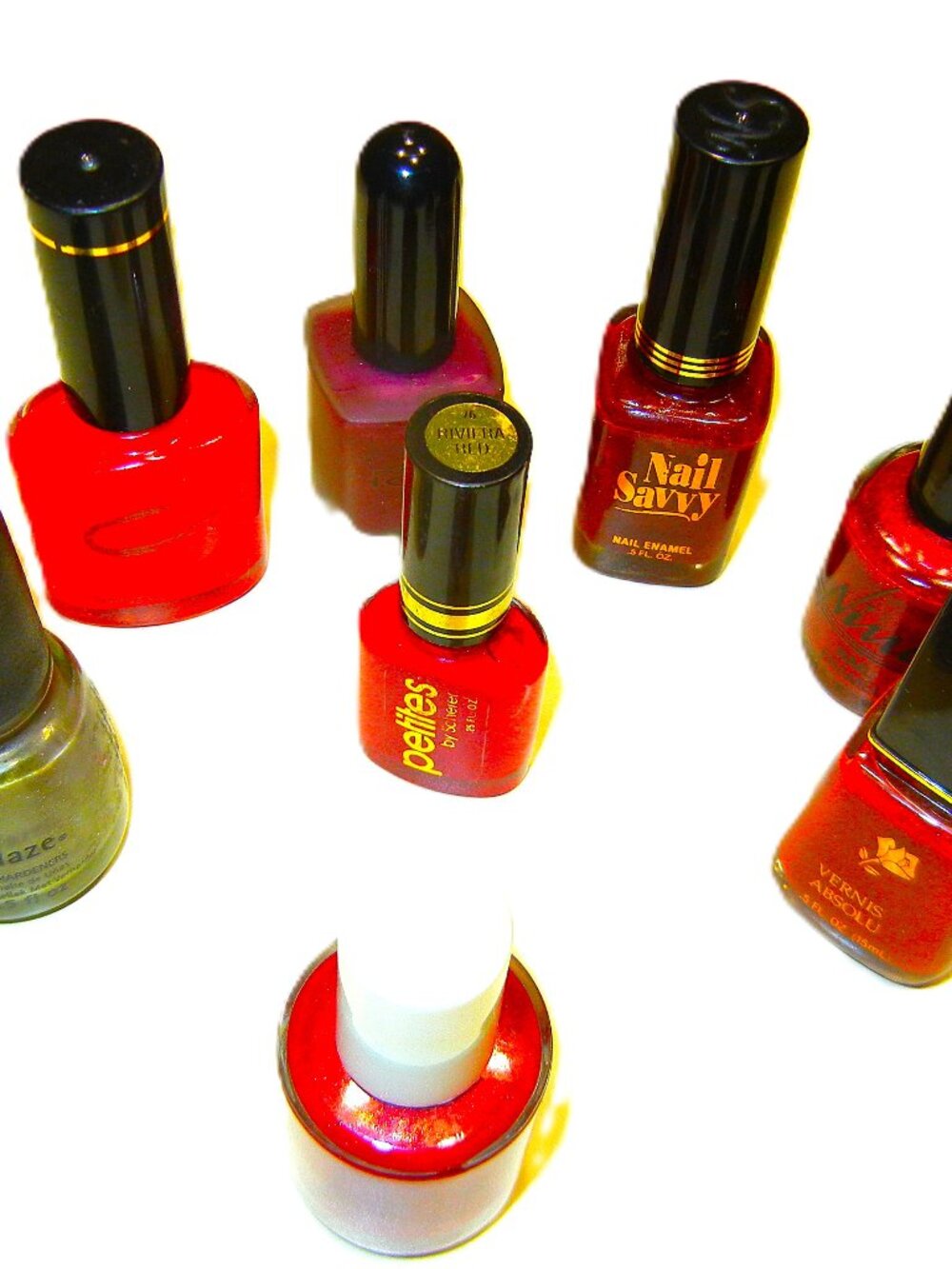 NAIL POLISH MIXED LOT of 8 Random Mix of Colors Brands